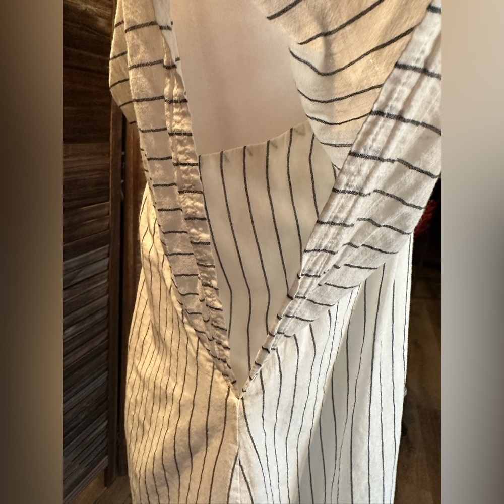 Madewell Embroidered Butterfly Striped Cotton Dress - Picture 3 of 9